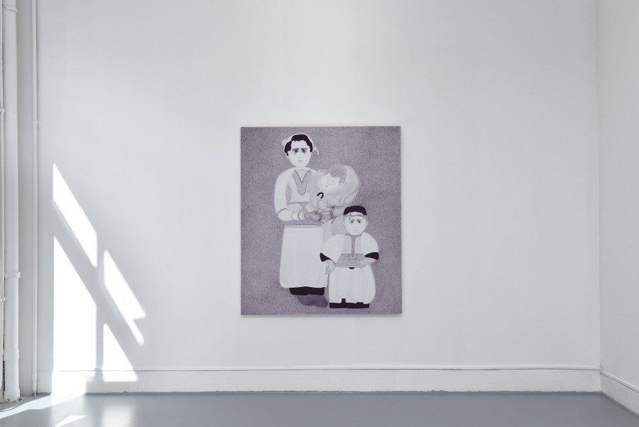 Exhibition view, Finding Words, Fighting Words, Anjesa Dellova, Fabienne Levy, Geneva, 2025. Photo credit: Tristan Savoy