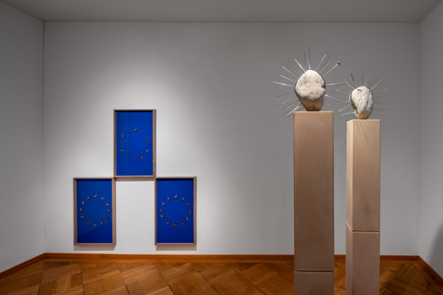 Exhibition view, Manuela Morales Délano, Nachbarn, Kendra Jayne Patrick, Bern, 2025.