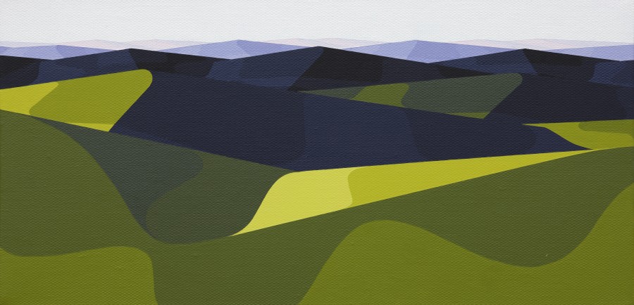 Albrecht Schnider, Landscape, 2020 - 2021. Oil on canvas, 16.5 x 33 cm. Courtesy the artist. Photo: Dominique Uldry, Bern