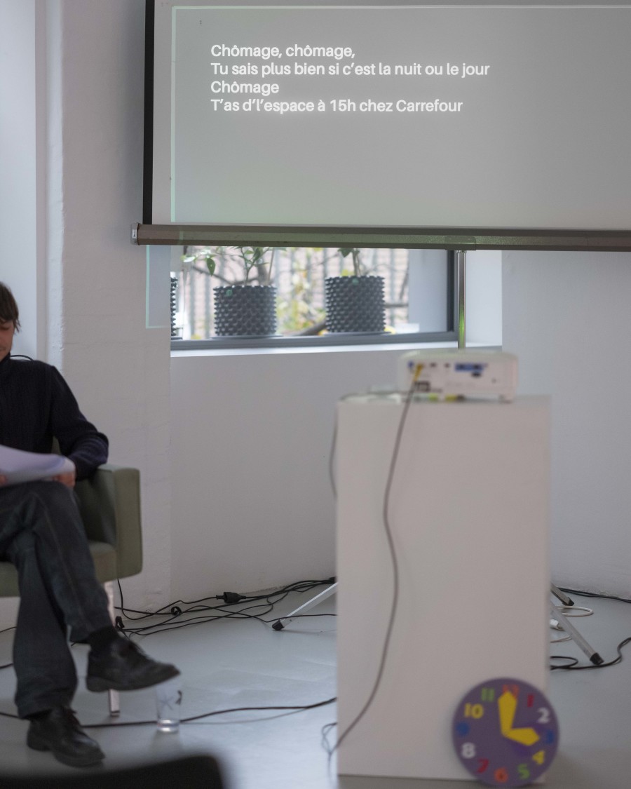 la vie gagnée, Présentation Performée de Publications. Photo: S. Verdon