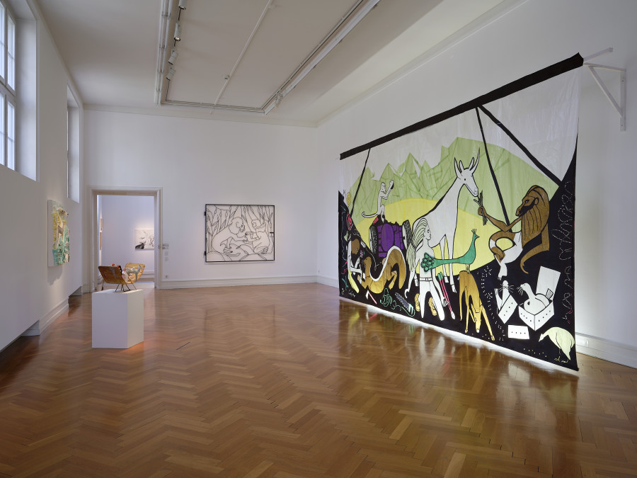 Lin May Saeed, exhibition views, Kunsthalle Bern, 2026. Photo: David Aebi. Courtesy: Estate Lin May Saeed; Jacky. Strenz, Frankfurt am Main.