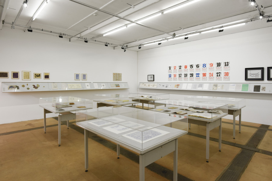 Exhibition view of Scrivere Disegnando. When Language Seeks Its Other at Centre d’Art Contemporain Genève (January 29-May 3, 2020). © Centre d’Art Contemporain Genève. Photo: Mathilda Olmi