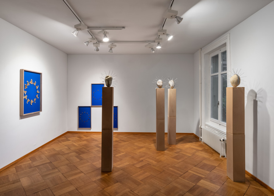 Exhibition view, Manuela Morales Délano, Nachbarn, Kendra Jayne Patrick, Bern, 2025.