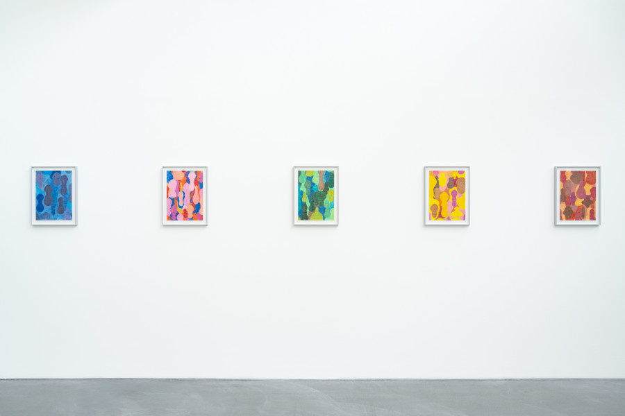 Exhibition view, Karim Noureldin, Tara, von Bartha, 2025, view on, Brea, all 2025. Photo: Finn Curry / von Bartha. Courtesy of the artist and von Bartha