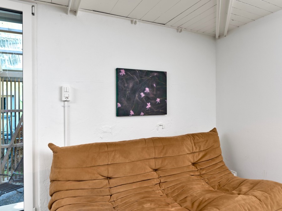Exhibition view, David Weishaar, Eyelids, towards Night, flatmarkus, Zürich, 2026.