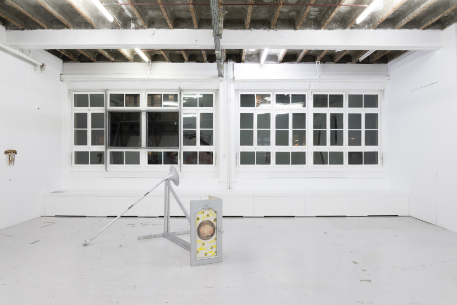 Exhibition view, gold plated prophecies, Forde, 2023. Photo: Simon Jaton