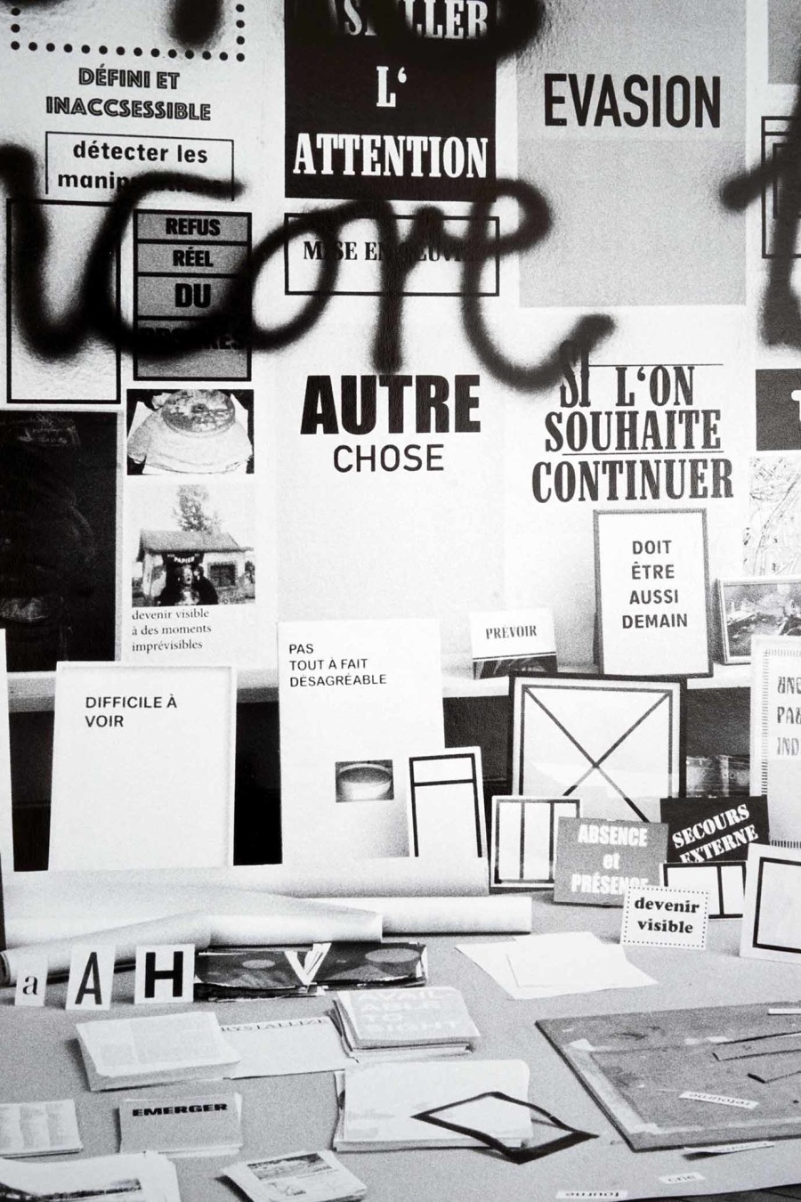 Réfléchis bien, EAC (les halles), Porrentruy, 11 May – 6 July 2025. Doris Lasch, Si nous en avons encore besoin, 2025 (detail), Photograph on baryta paper, Courtesy of the artist