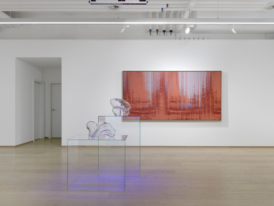 Installation View, Mika Tajima: Air Max, Jul 13 – Aug 13, Pace Gallery, Geneva. Photo: Annik Wetter, courtesy Pace Gallery