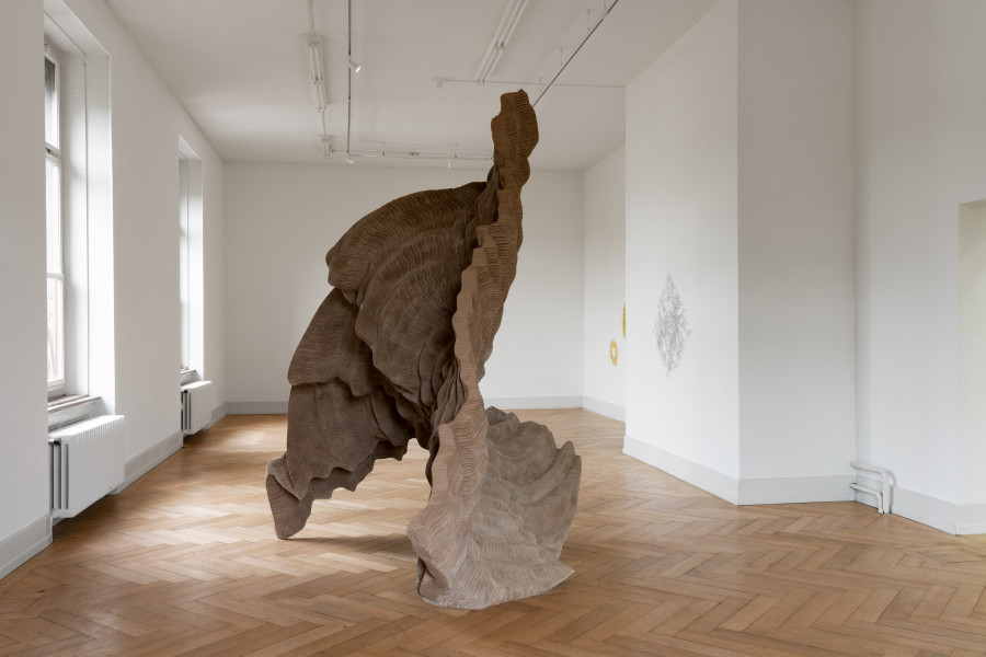 Coniunctio, installation view: Andrea Wolfensberger, Eine Beziehungsweise. Duett-Rufe der Kraniche, 2019, Kunsthalle Palazzo 2023, photo: Jennifer Merlyn Scherler