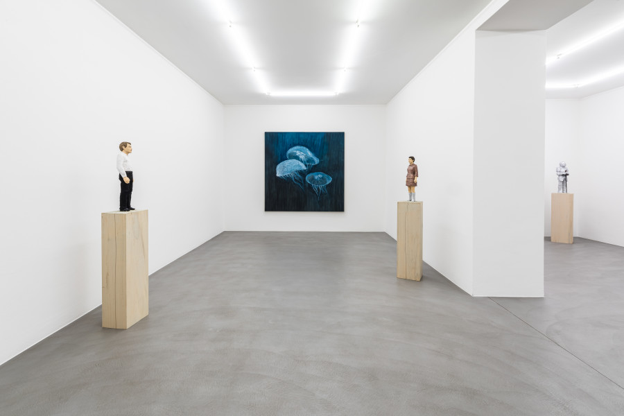 Exhibition view, Stephan Balkenhol, Mai 36 Galerie, 2023-2024.