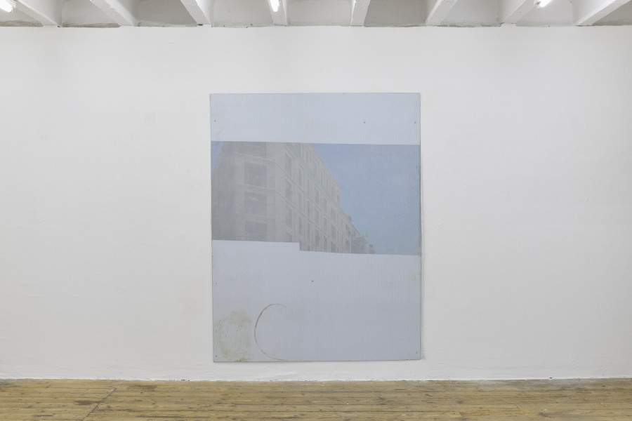 Ausstellungsansicht, Gilles Jacot, It’s always summer and the sky is blue, 2025, Teil von Studio Visit, 22.8.–20.9.2025, Stiftung BINZ39, Zürich. Foto: Flavio Karrer.