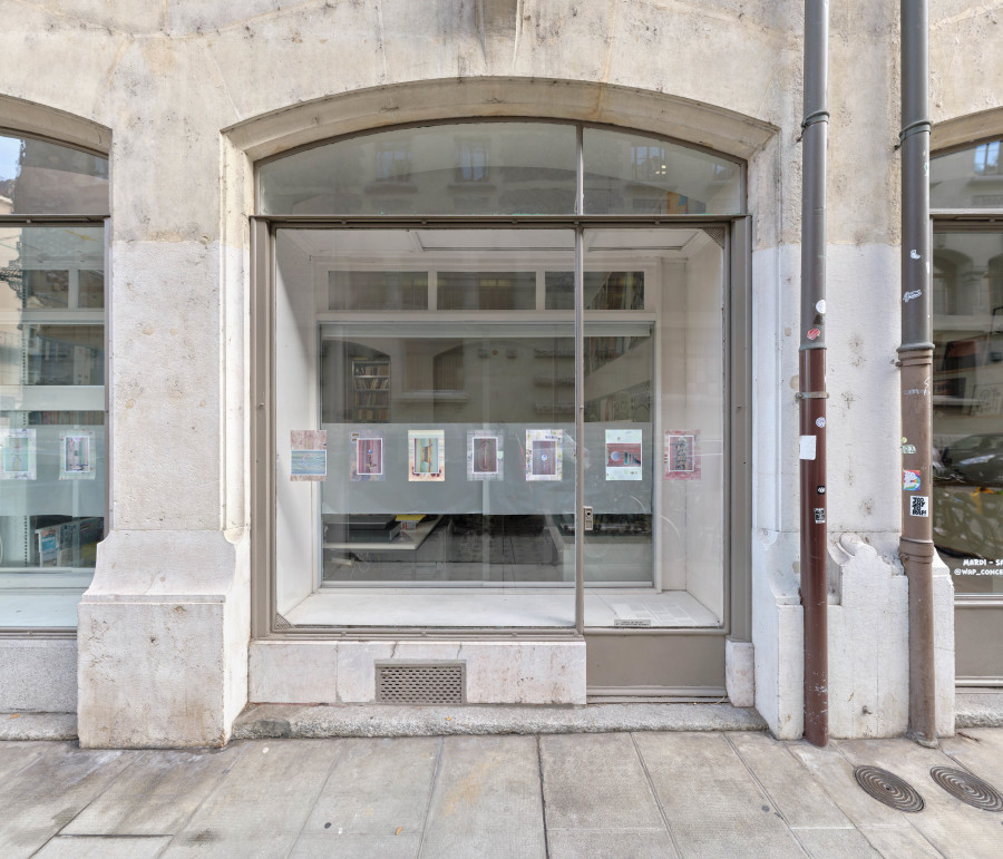 Installation view, Linda Voorwinde, Liberté et Amour, soulignés par des contours, Vollandes 13, 2022-2023.