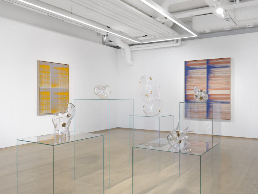 Installation View, Mika Tajima: Air Max, Jul 13 – Aug 13, Pace Gallery, Geneva. Photo: Annik Wetter, courtesy Pace Gallery