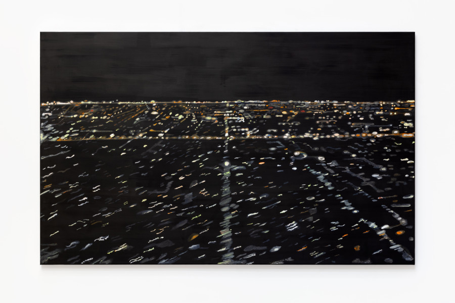 Laura Langer, Passenger 2, 2026, Oil on canvas, 115 × 185 cm. Photo credit: Gina Folly