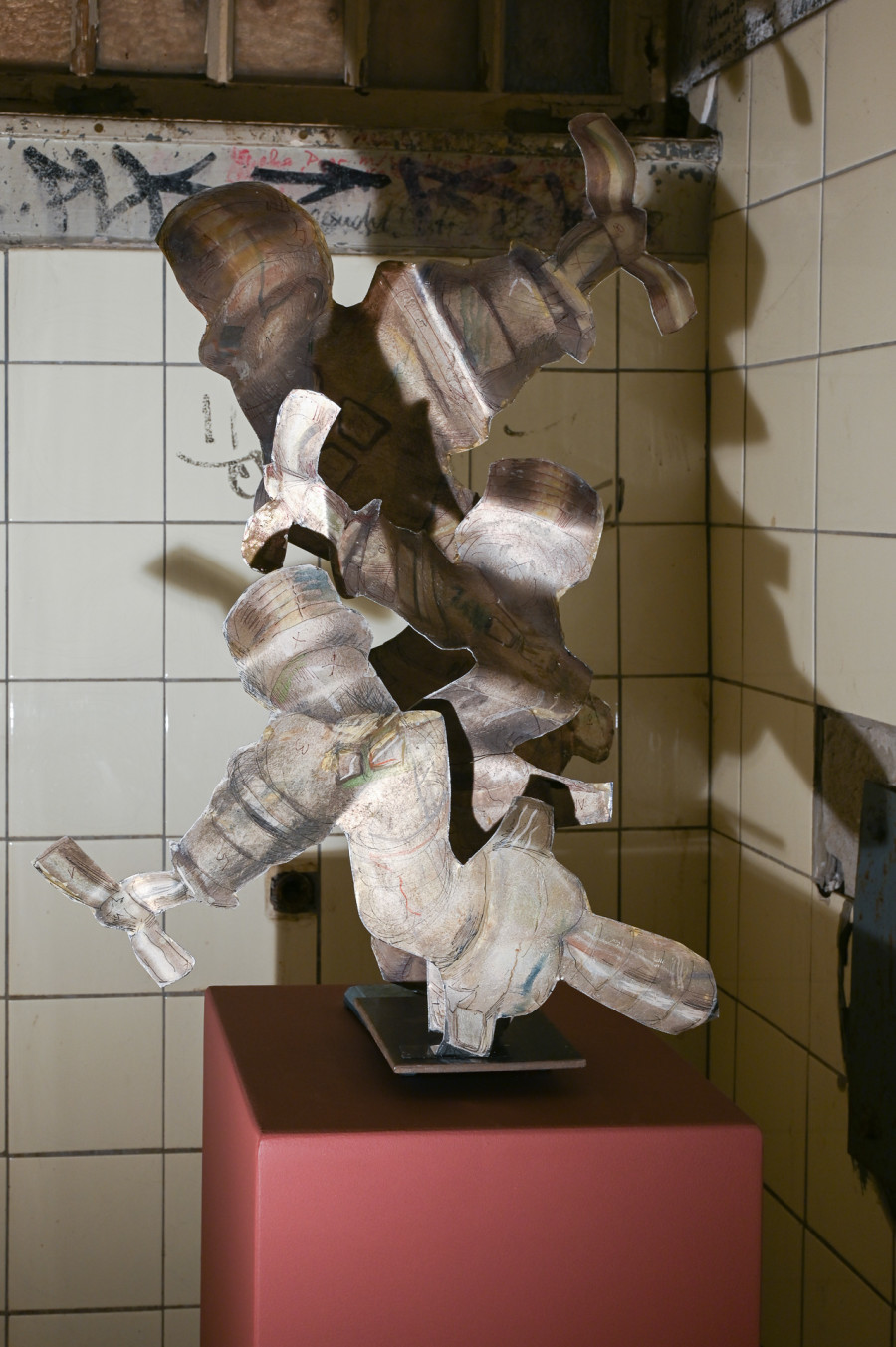 Protoplast, "a bonded he sanitary," no date, Protoplast at Kaiserwache, Freiburg im Breisgau, 2026. Images courtesy of the artist and Kaiserwache. Photo: Stefan Lux.