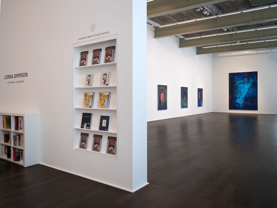 Installation view, ‘Lorna Simpson,’ at Hauser & Wirth Zurich, Limmatstrasse, until 22 December 2023. © Lorna Simpson. Courtesy the artist and Hauser & Wirth. Photo: James Wang