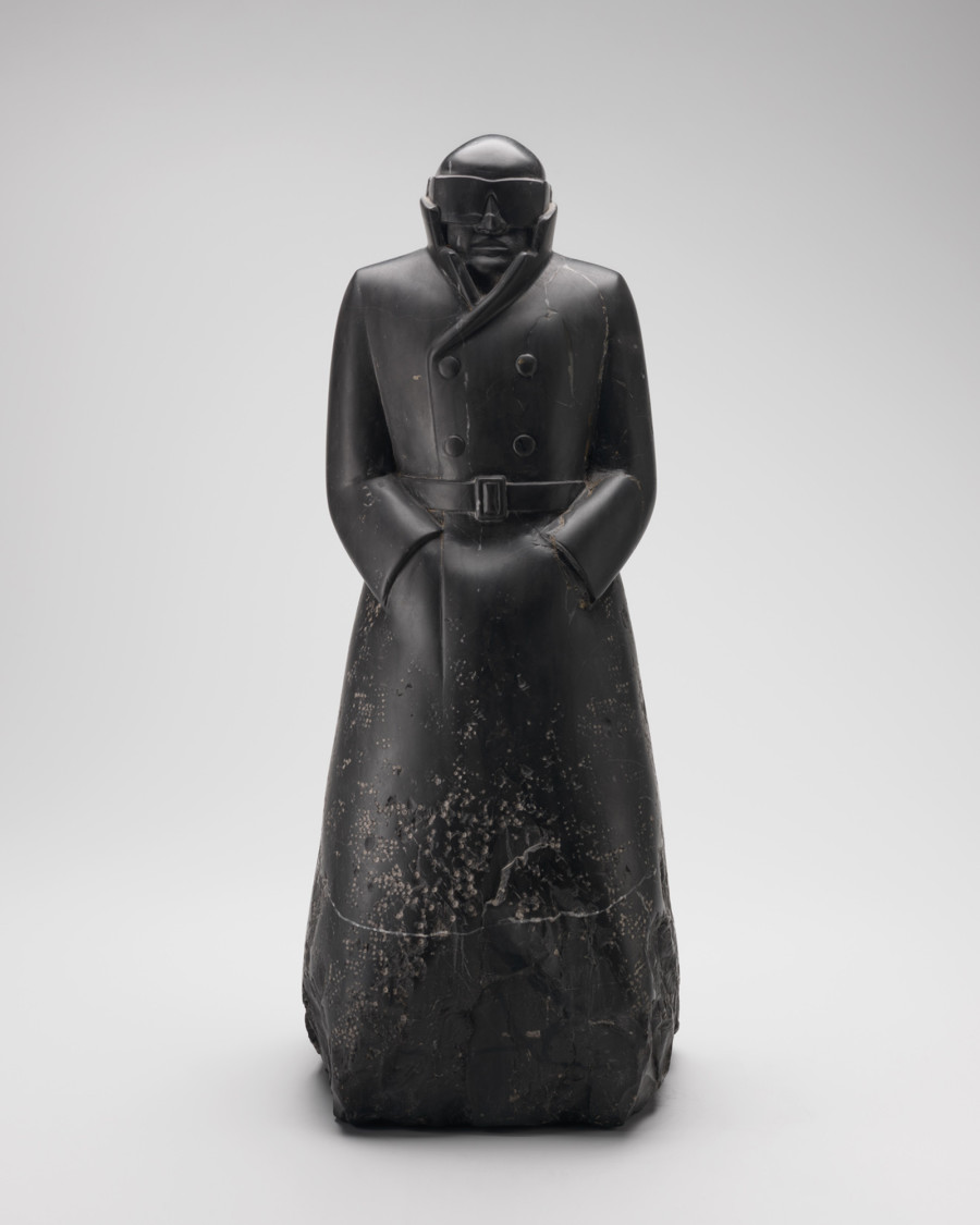 Markus Raetz, Schwarzer Mann (Black Man), Carona/Bern/Mur (Vully-les-Lacs), 1976/1977, Limestone from Saint-Triphon, worked with hammer and chisel, bush hammer, carborundum, Japanese knife, and sandpaper, 33 x 13 x 13 cm. Photo: SIK-ISEA, Zürich/Philipp Hitz