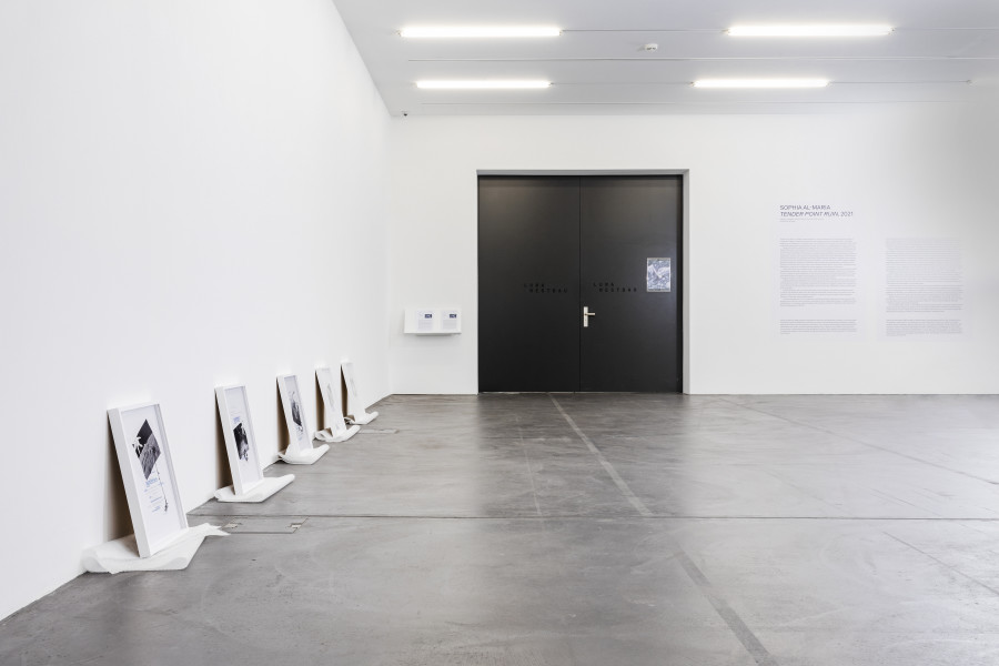 Installation view ‘Tender Point Ruin – Sophia Al-Maria, Luma Westbau, Zurich, 2022. Photos: Nelly Rodriguez