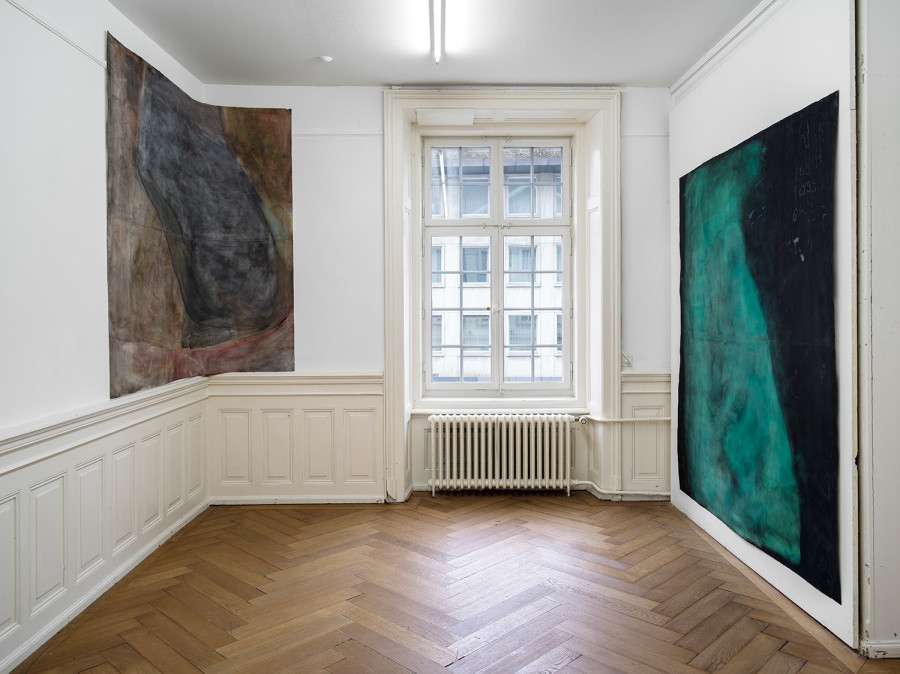 Thomas Hauri, Ohne Titel , 2025; Ohne Titel , 2025 (2018-2025), exhibition view Kunsthaus Langenthal. Photo: Cedric Mussano, Kunsthaus Langenthal. Courtesy: Thomas Hauri.
