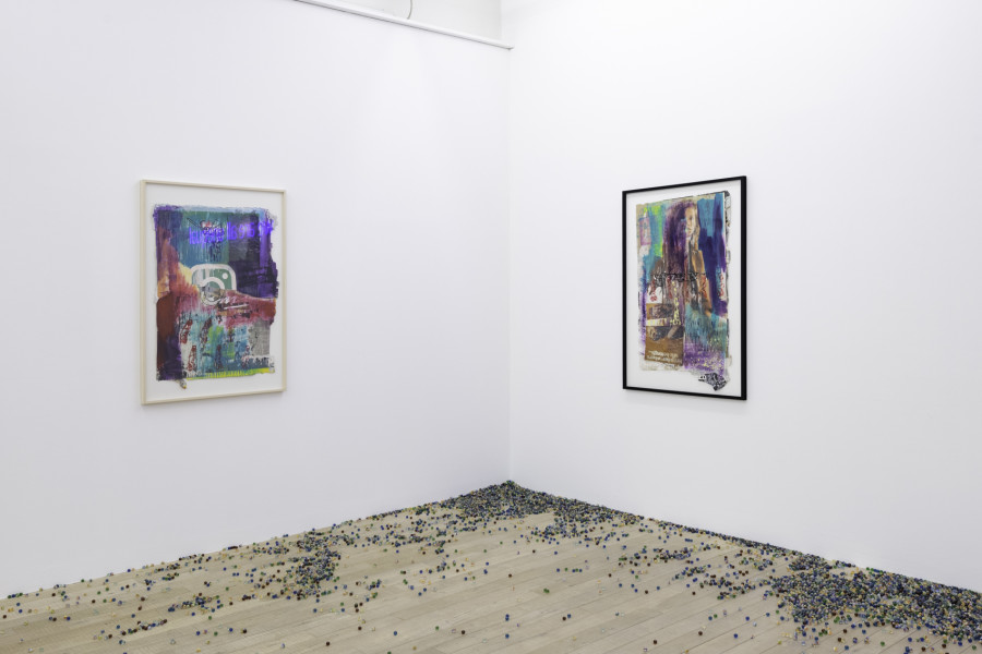 Installation view, Maja Bajevic - Watch your step, Galerie Peter Kilchmann (Maag), Zurich, April 8 - May 21, 2022. Courtesy of the artist and Galerie Peter Kilchmann, Zurich. Copyright: Sebastian Schaub