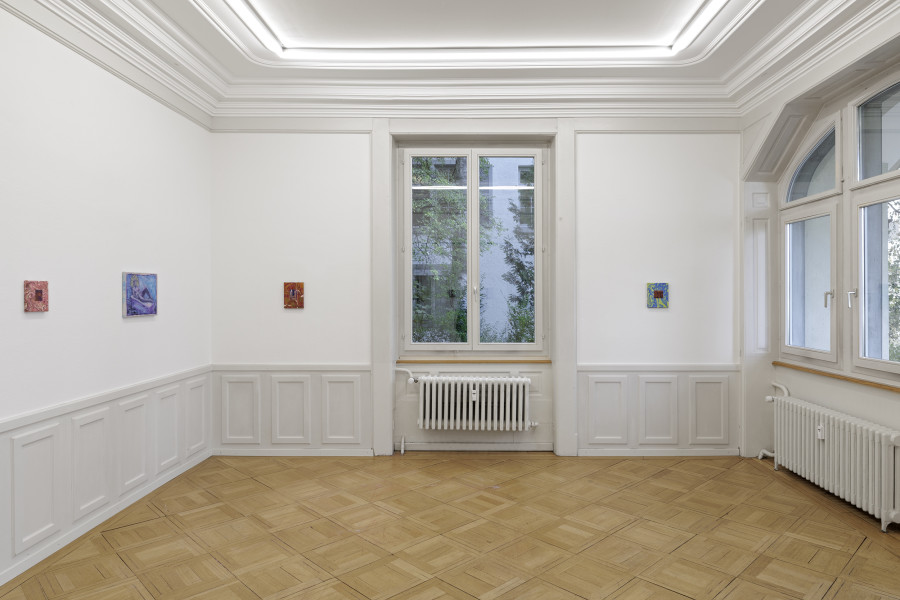 Exhibition view, Cosima zu Knyphausen, Homo Hobby, Galerie Oskar Weiss, Zürich, 2025. Photo credit: Gina Folly