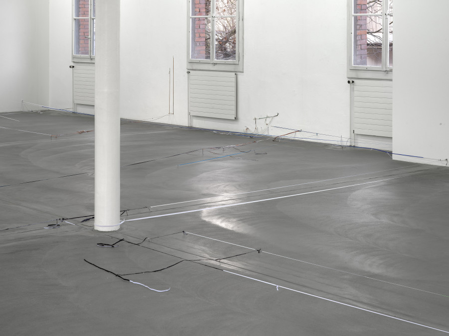 Olga Balema, The bizarre space of complex numbers, installation view, Kunsthalle Friart Fribourg, 2025. Photo: Cedric Mussano