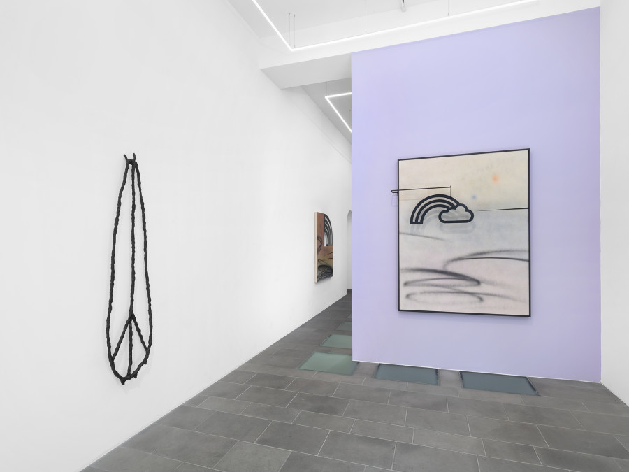 Exhibition view, Wendy White, Soft Focus, galerie lange + pult, 2022. Photo credit: Julien Gremaud