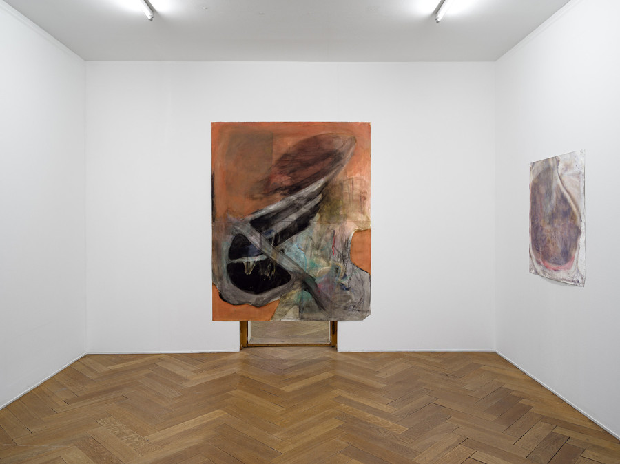 Thomas Hauri, Ohne Titel , 2025 (2022- 2025); Ohne Titel , 2026 (2025-2026), exhi- bition view Kunsthaus Langenthal. Photo: Cedric Mussano, Kunsthaus Langenthal. Courtesy: Thomas Hauri.