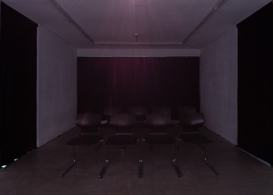 Exhibition view, Jordan Strafer, LOOPHOLE and DECADENCE, Halmet, Zürich, 2025. Photo by Tereza Glazova