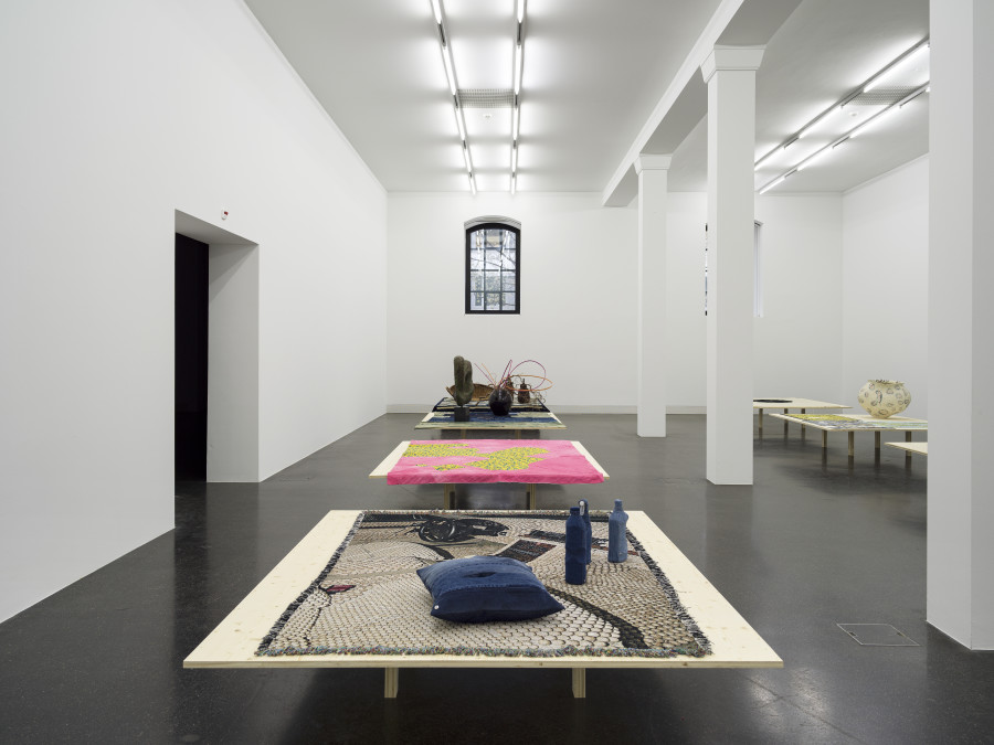 Installation view, CRAFT, curated by Nicolas Trembley, Galerie Francesca Pia, Zurich, 2023. Photo: Cedric Mussano