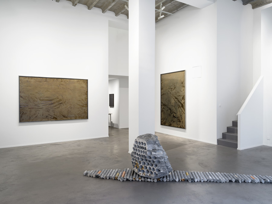 Julian Charrière, Skies Heavy, Installation view, Galerie Tschudi Zurich, 2023, © the artist; VG Bild-Kunst, Bonn, Germany, Photo by Cedric Mussano