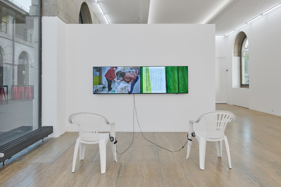 Inherited Times. Chaolin Li, The Letter from Home, 2026. © Thomas Maisonnasse | Halle Nord 2026