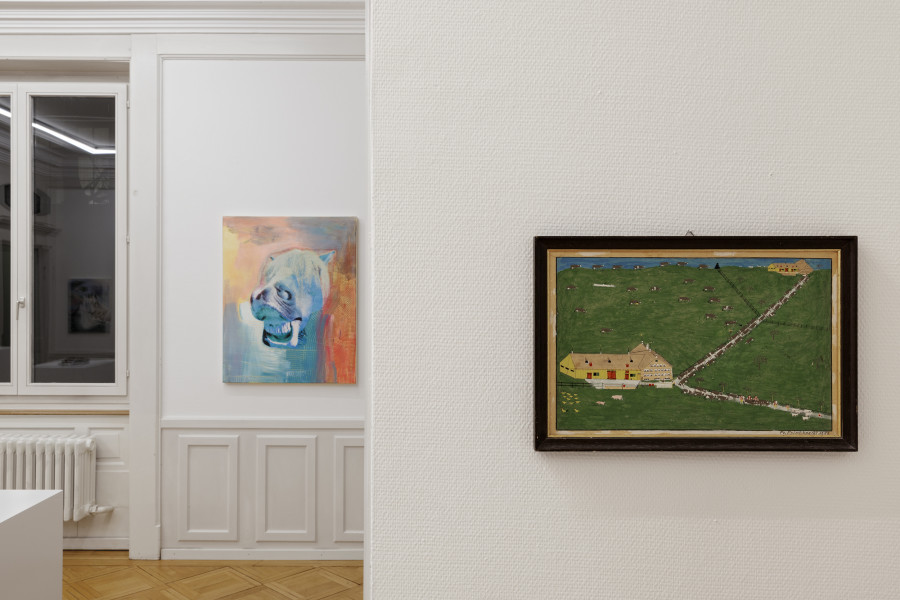 Exhibition view, Kühe und Pferde, Galerie Oskar Weiss, Zürich, 2025-2026. Photo credit: Gina Folly