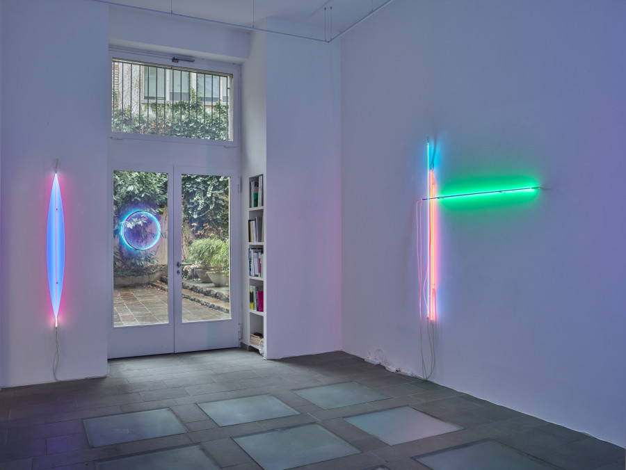 Installation view, Christian Herdeg, New Works, galerie lange + pult, 2024. photo credit: Felix Jungo