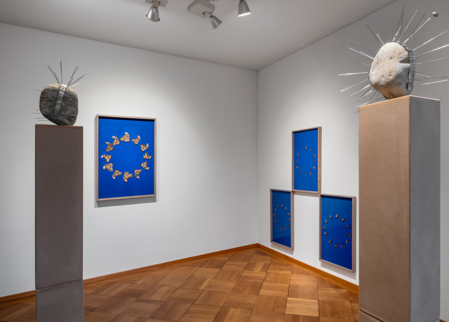 Exhibition view, Manuela Morales Délano, Nachbarn, Kendra Jayne Patrick, Bern, 2025.