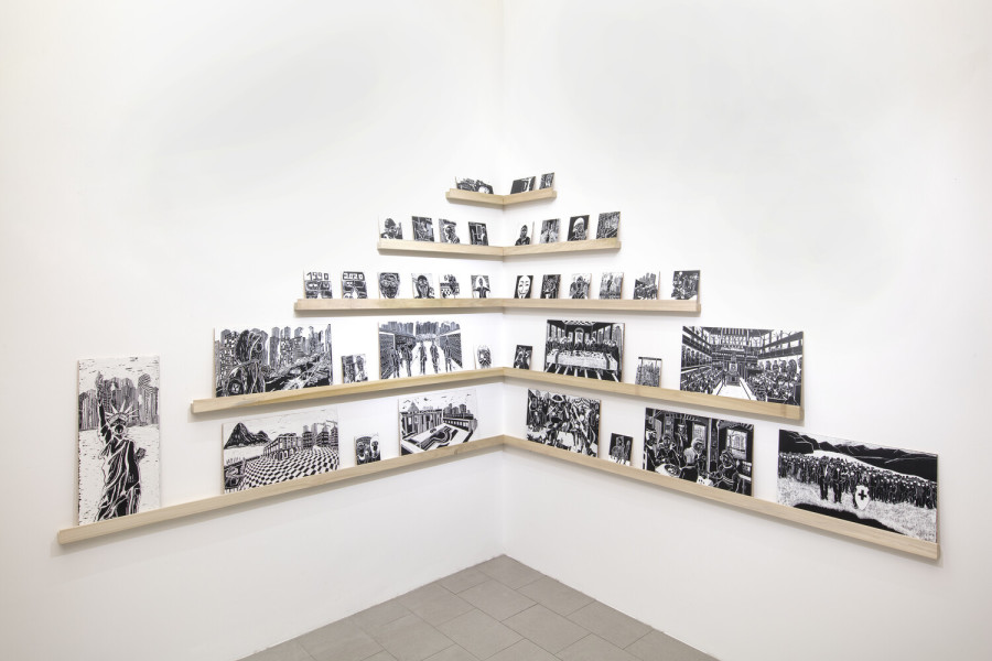 Alex Dorici "Diario di Viaggio" 2020 Installation view Buchmann Lugano