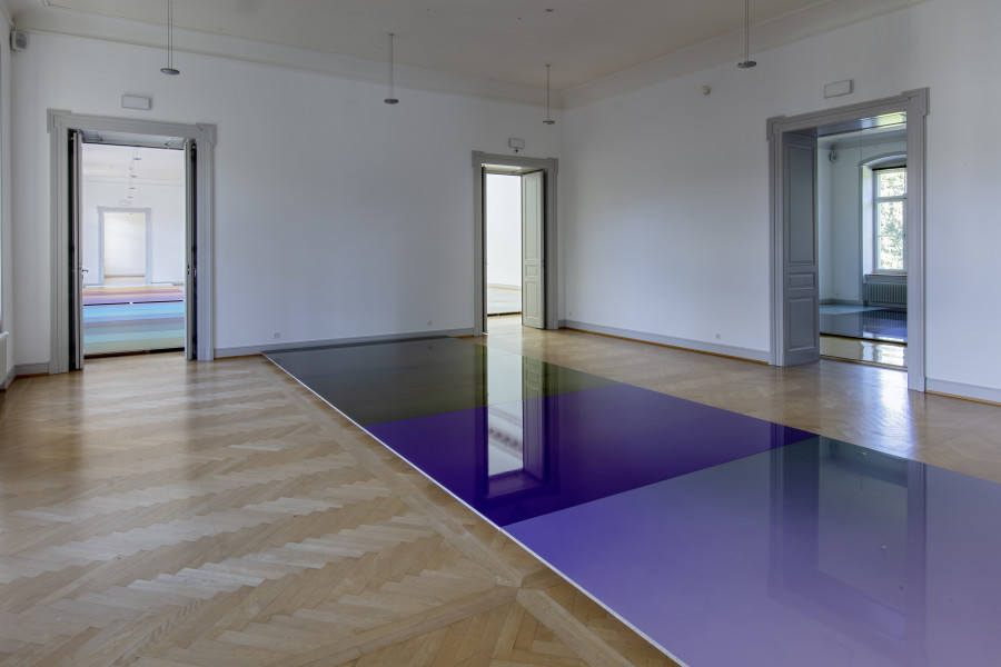 Adrian Schiess, Installationsansicht, Kunstmuseum St.Gallen, Foto: Stefan Rohner