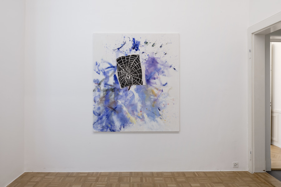 Installation view, Heike-Karin Föll, over-painting, Weiss Falk, 2023. Courtesy: Weiss Falk and the Artist. Photo: Gina Folly