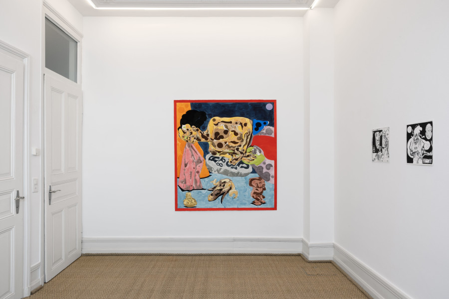 Installation view, Richard Ayodeji Ikhide, Immateria, Galerie Bernhard, 2022.