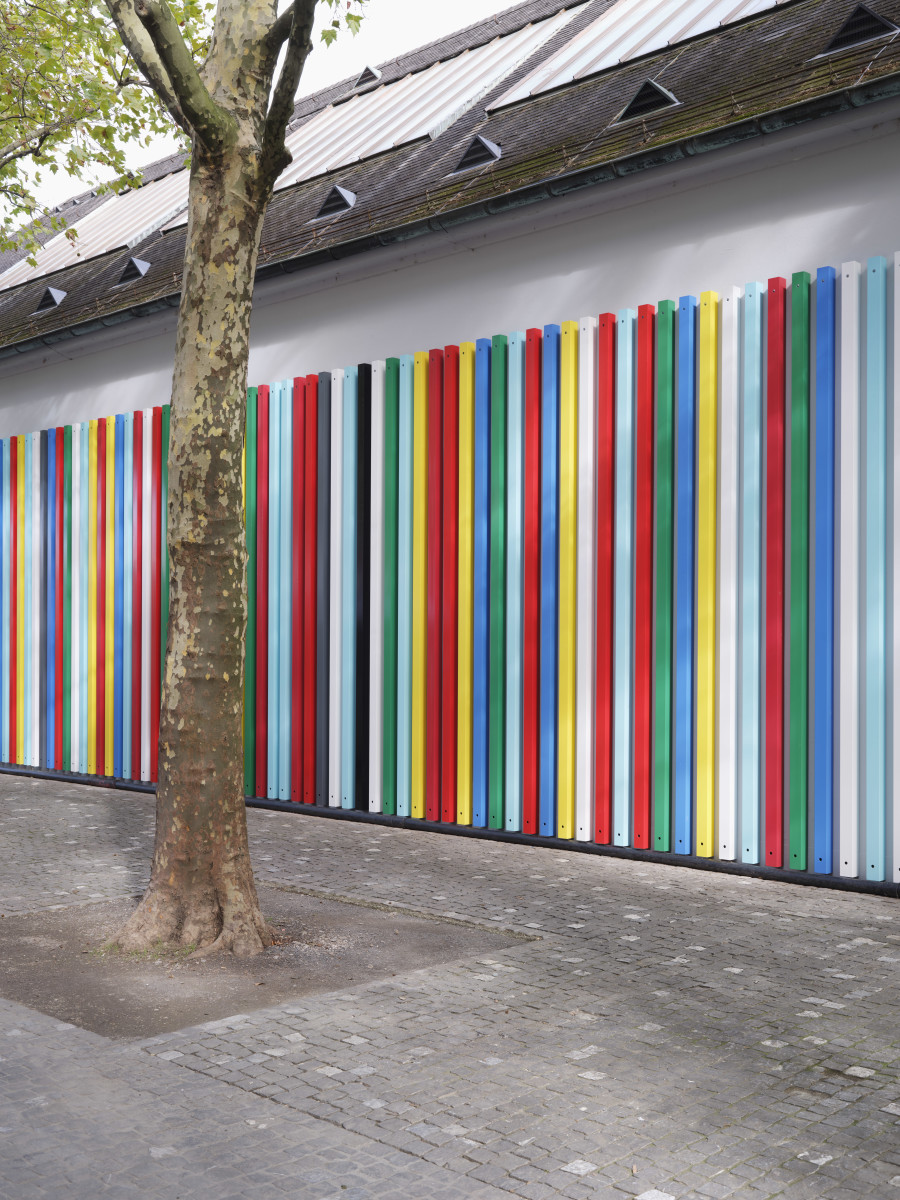 Coumba Samba, Wild Wild Wall, 2025, detail, in: Coumba Samba, Wild Wild Wall, Kunsthalle Basel Back Wall Project, 2025, photo: Philipp Hänger / Kunsthalle Basel