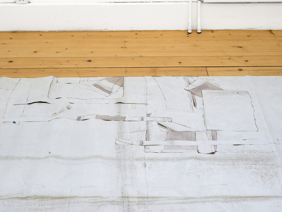 Olga Balema, Computer (2021), detail view, The bizarre space of complex numbers, Kunsthalle Friart Fribourg, 2025. Photo: Cedric Mussano