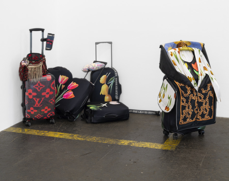 Chalisée Naamani, Life is a carrousel (Pharell Williams), 2025. Photo: Kunst Halle Sankt Gallen, E. Sommer. Courtesy: the artist and Ciaccia Levi, Paris/Turin.