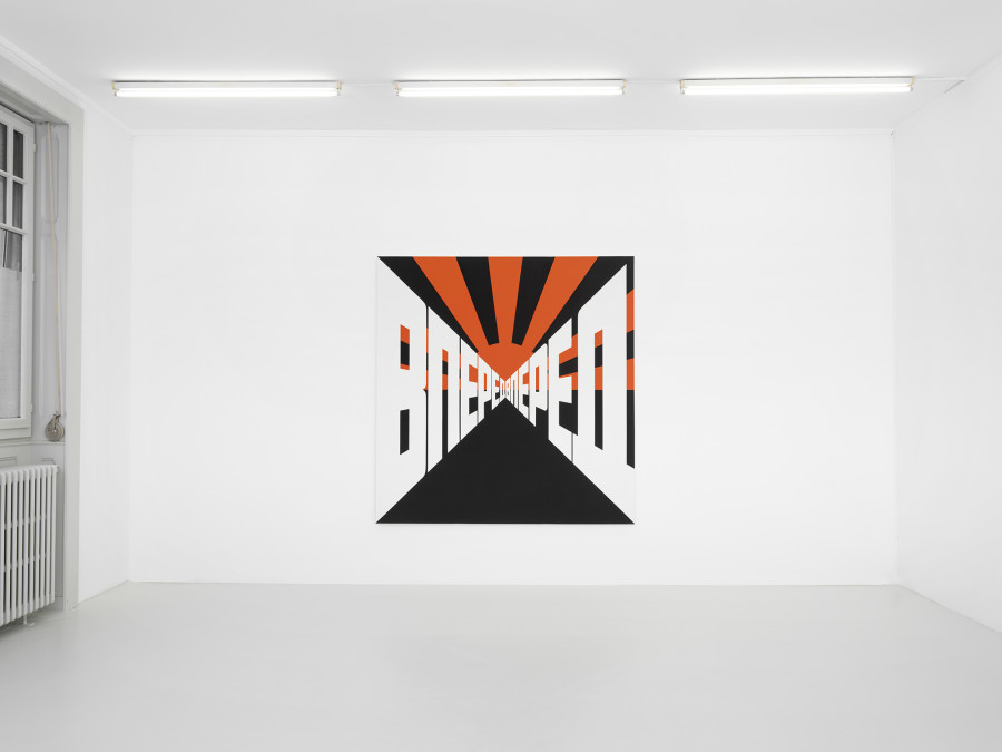 Installation view, Erik Bulatov, Part II, Skopia Art Contemporain, 2022. Photo: Julien Gremaud