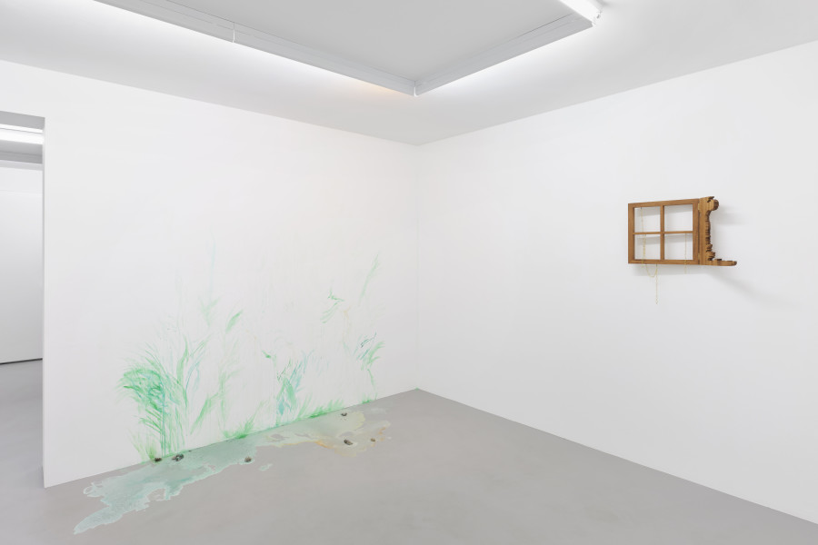 Installation view, Monika E. Kazi, Room with a view, Galerie Philippzollinger, 2022.