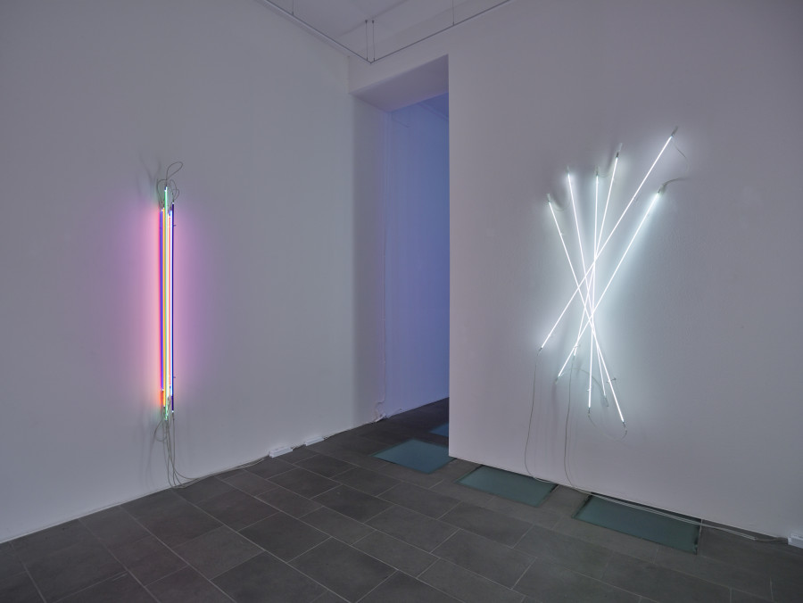 Installation view, Christian Herdeg, New Works, galerie lange + pult, 2024. photo credit: Felix Jungo