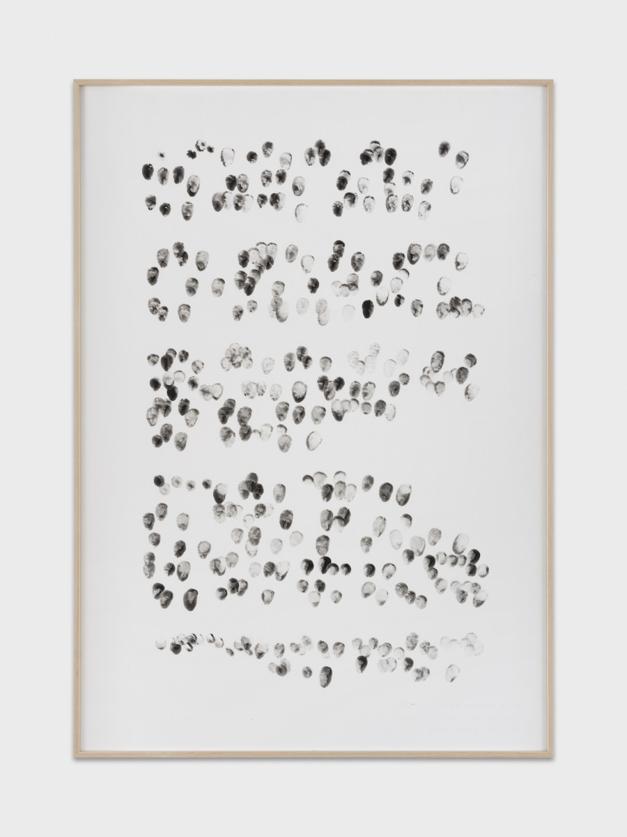 Natalie Perrin, Blade Runner, monologue, 2024, ink on paper, 60 x 42,5 cm. Photo credit: Julien Gremaud
